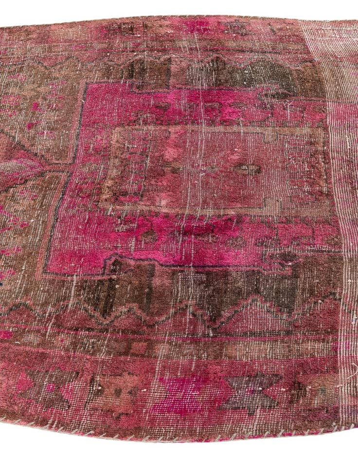 Detail image of  4' 9 x 11' 3  Hand Knotted Ultra Vintage Persian Wool Runner Rug