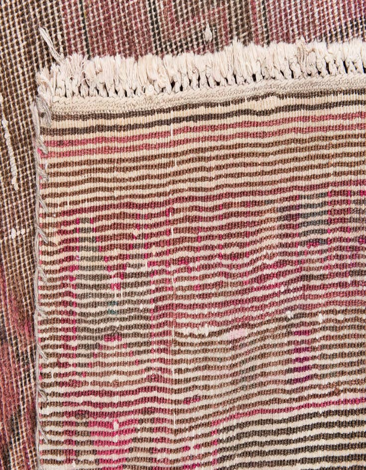 Detail image of  4' 9 x 11' 3  Hand Knotted Ultra Vintage Persian Wool Runner Rug