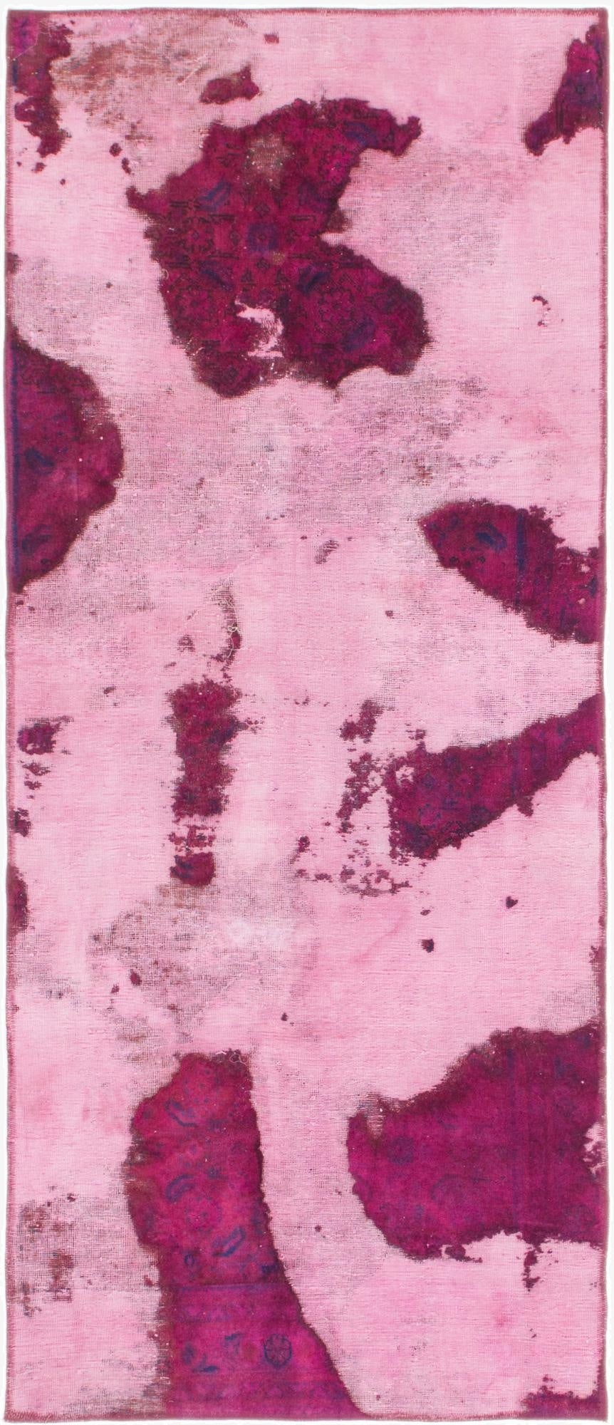  3' 5 x 8' 3  Hand Knotted Ultra Vintage Persian Wool Runner Rug