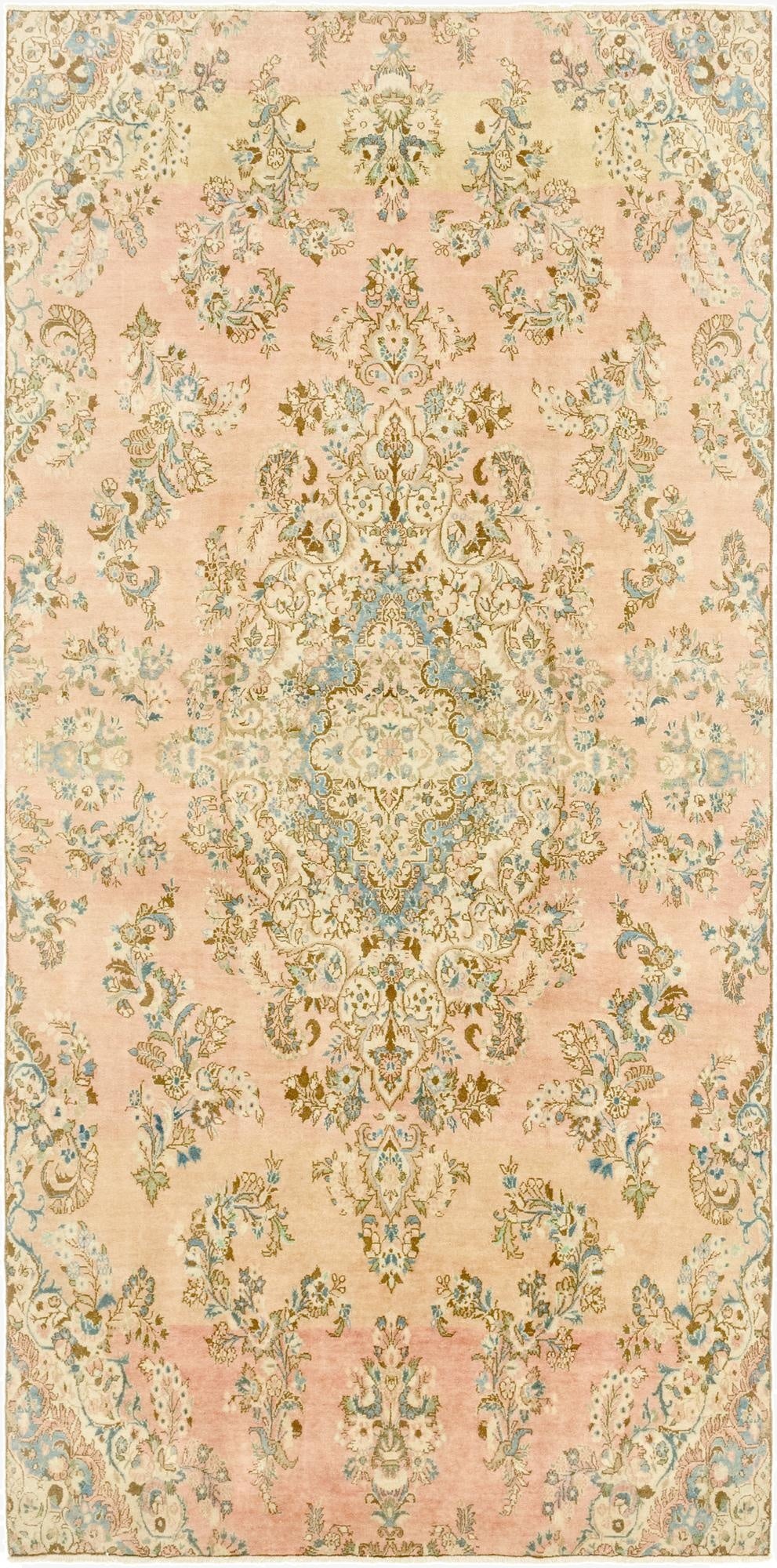  6' 5 x 13' 6  Hand Knotted Ultra Vintage Persian Wool Runner Rug