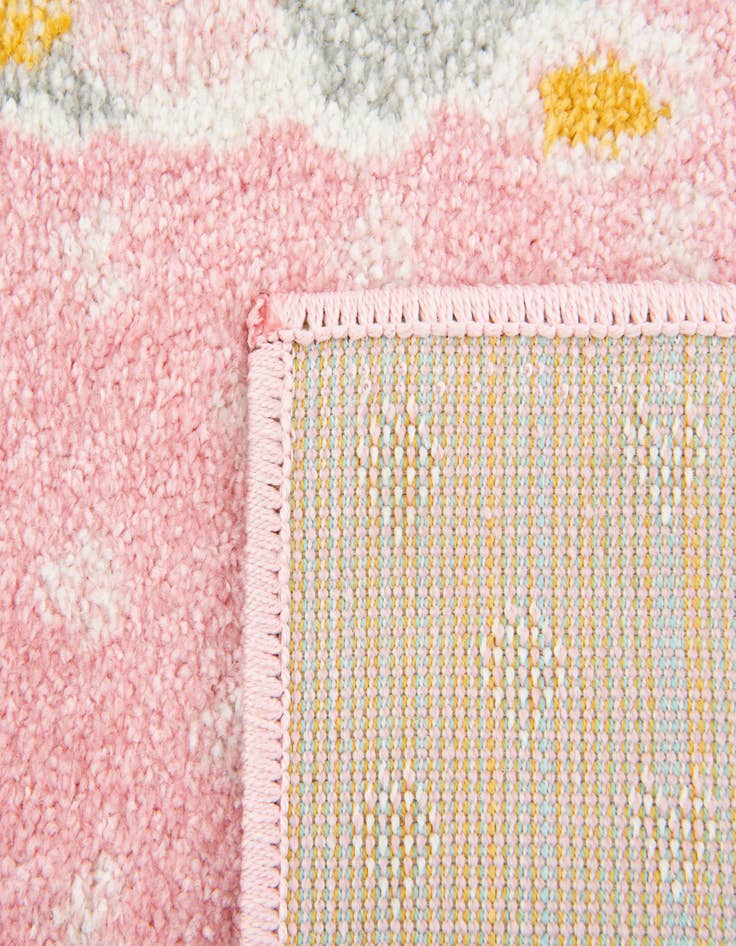 Detail image of  2' 2 x 4' Llama Whimsy Kids Runner Rug
