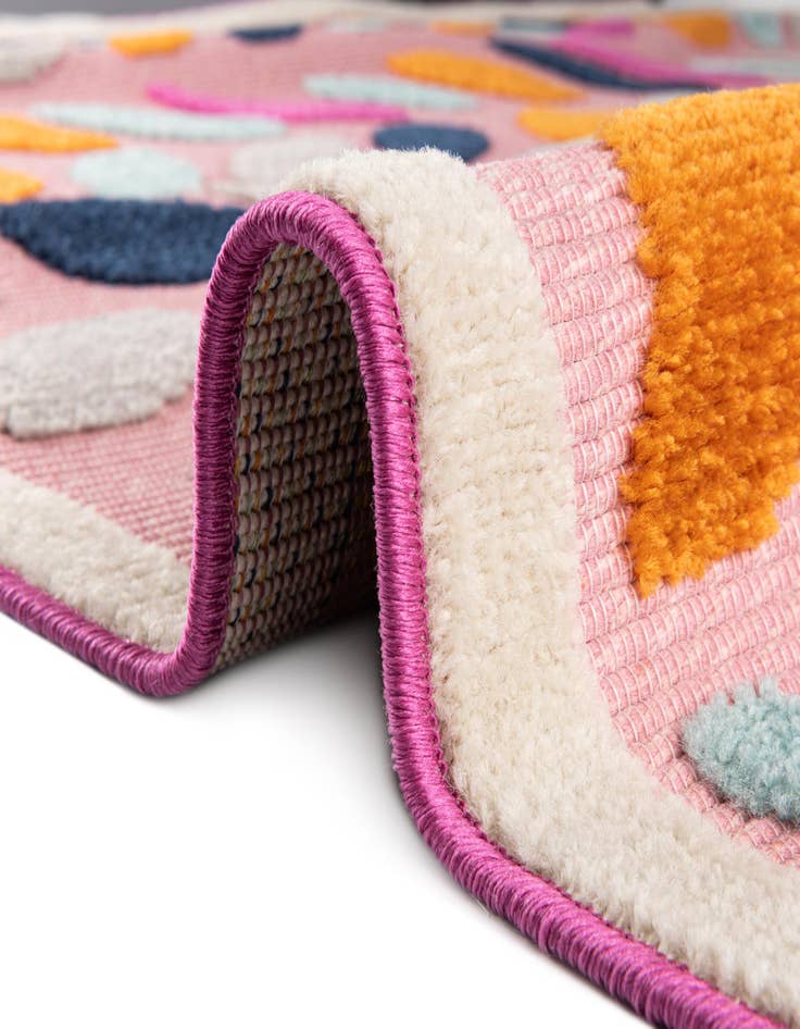 Detail image of  5' 3 x 5' 3  Washable Aruba Indoor / Outdoor Square Rug