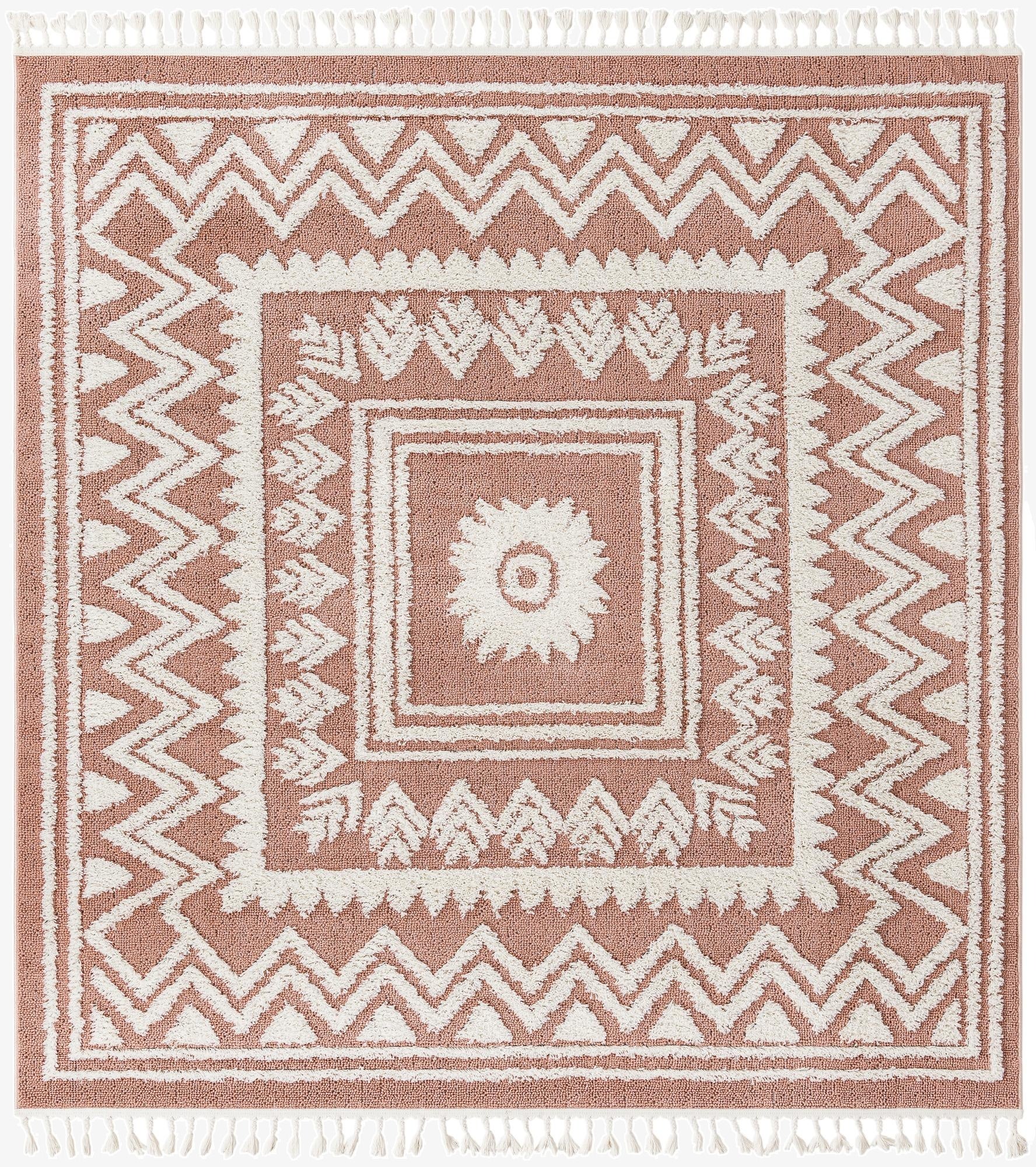  7' 10 x 7' 10 Boho Square Rug