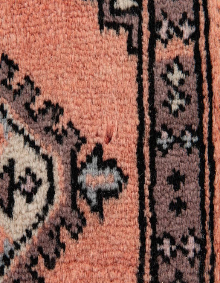 Detail image of  1' x 1' 1  Hand Knotted Bokhara Wool Square Rug