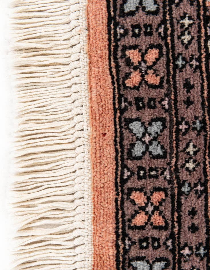 Detail image of  1' x 1' 1  Hand Knotted Bokhara Wool Square Rug