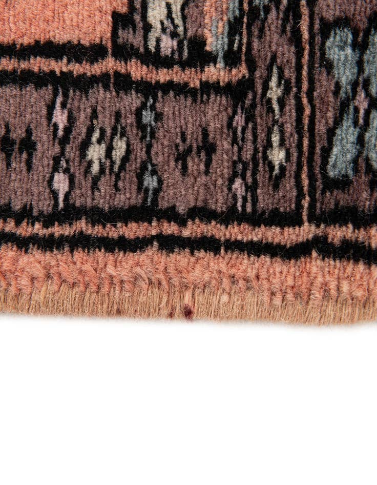 Detail image of  1' x 1' 1  Hand Knotted Bokhara Wool Square Rug
