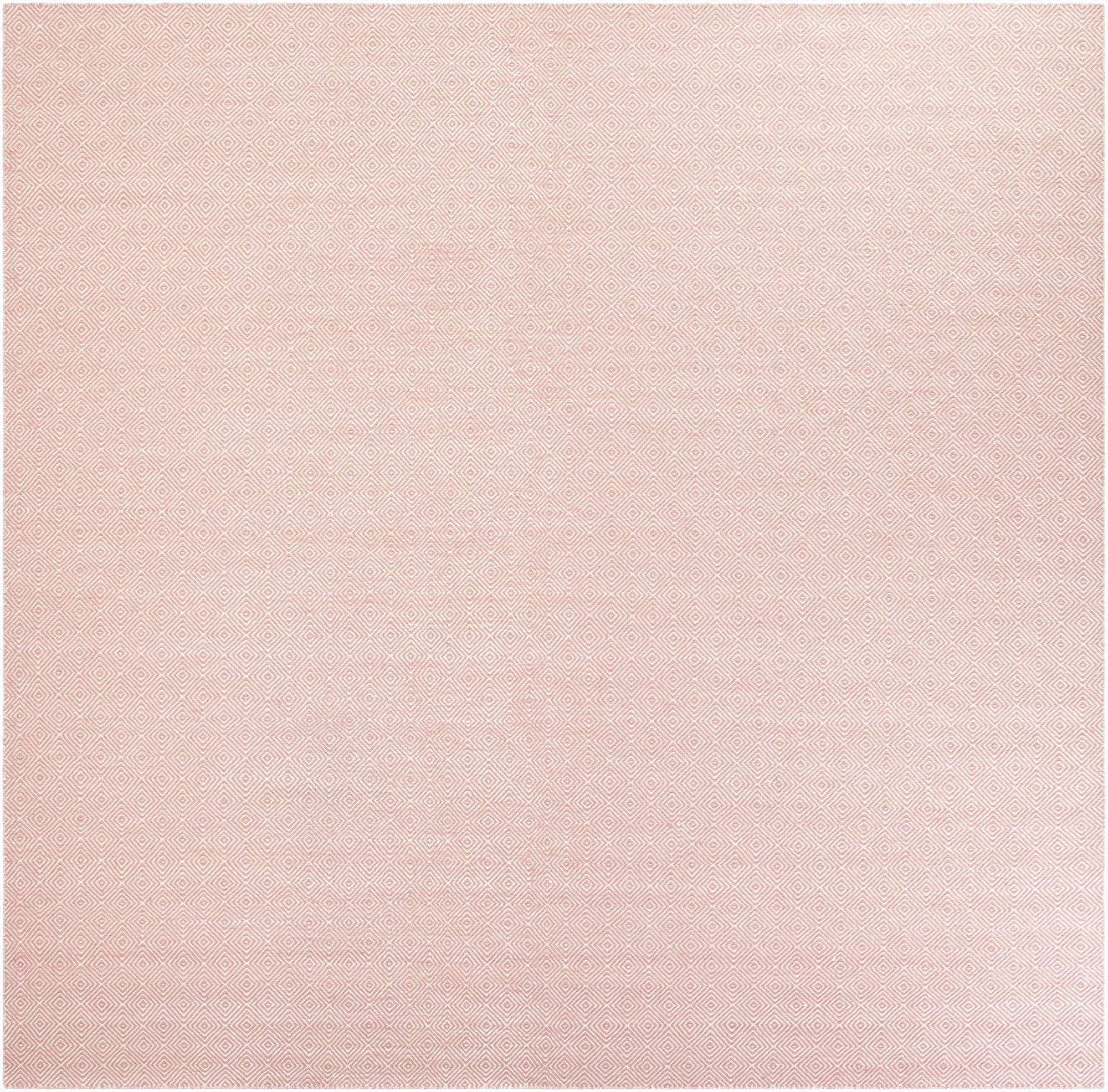  12' x 12'  Hand Woven Geo Trellis Flatweave Square Rug