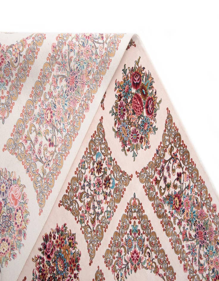 Detail image of  8' 2 x 8' 2 Ghom Design Square Rug