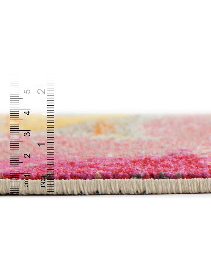 Detail image of  5' 3 x 5' 3  Washable Hyacinth Square Rug