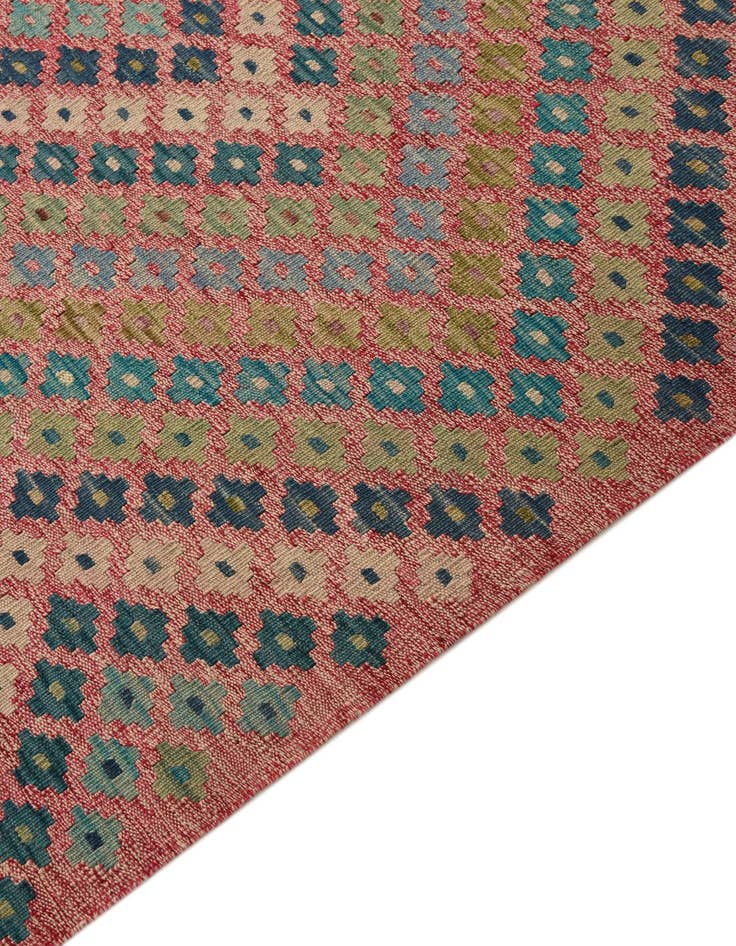 Detail image of  9' x 9' 3  Hand Woven Kilim Modern Wool Square Rug