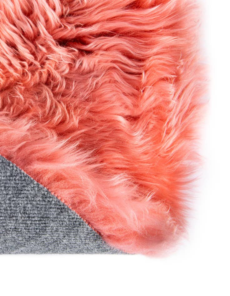 Detail image of  6' x 6' Natural Sheepskin Square Rug