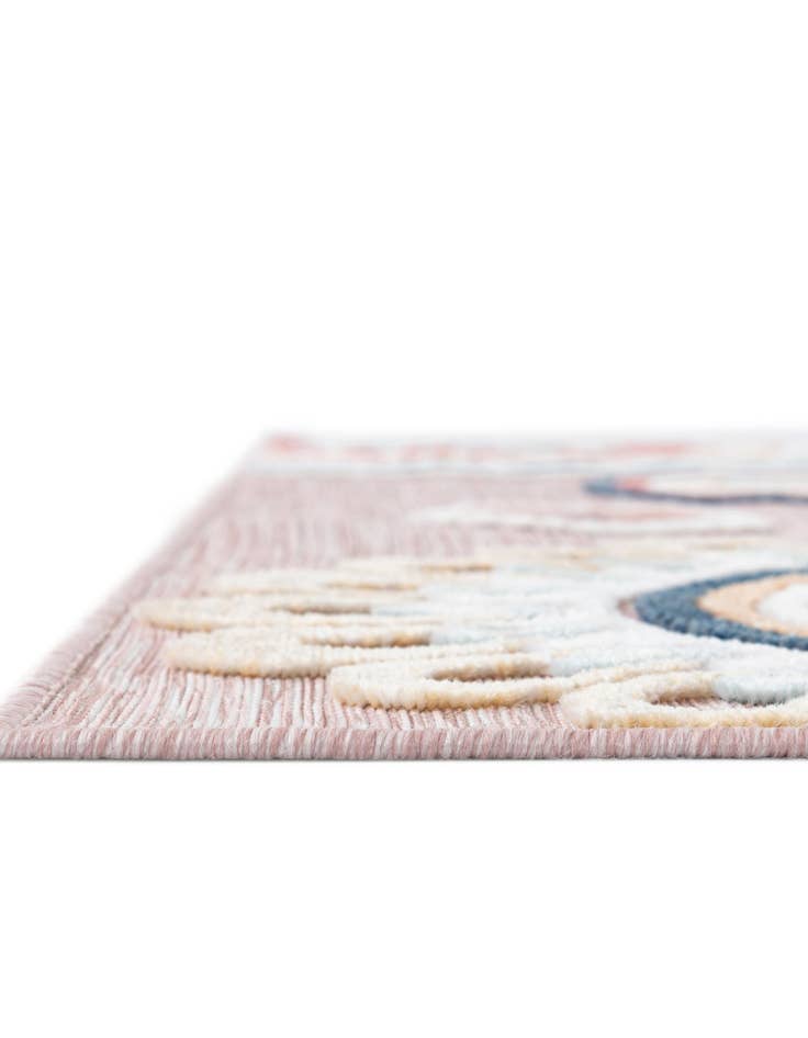 Detail image of  8' 2 x 8' 2  Washable Botanical Indoor / Outdoor Square Rug