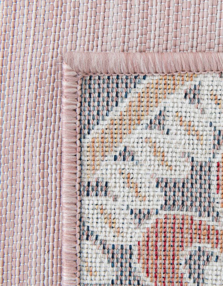 Detail image of  8' 2 x 8' 2  Washable Botanical Indoor / Outdoor Square Rug