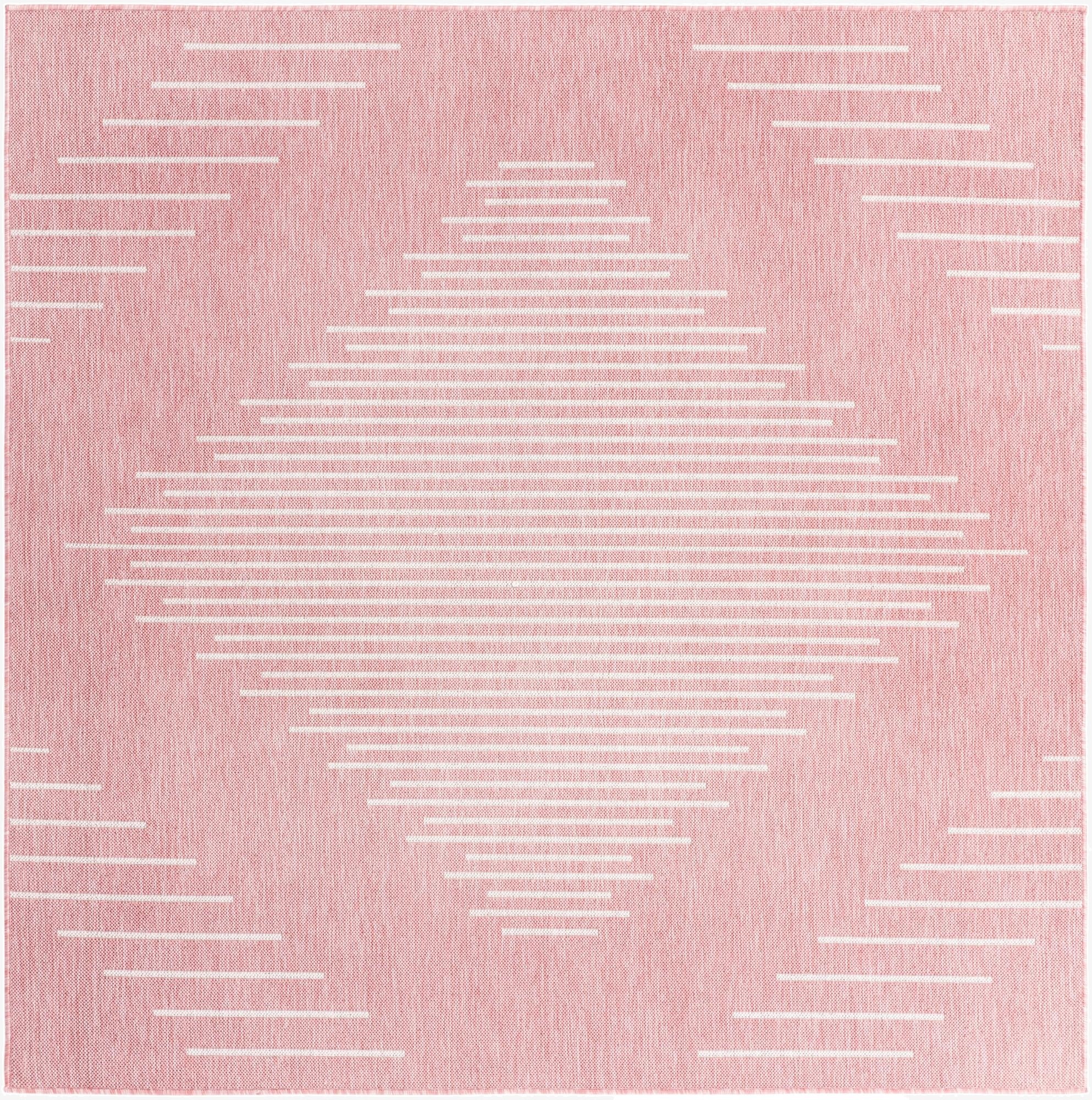  7' x 7'  Washable Modern Indoor / Outdoor Square Rug