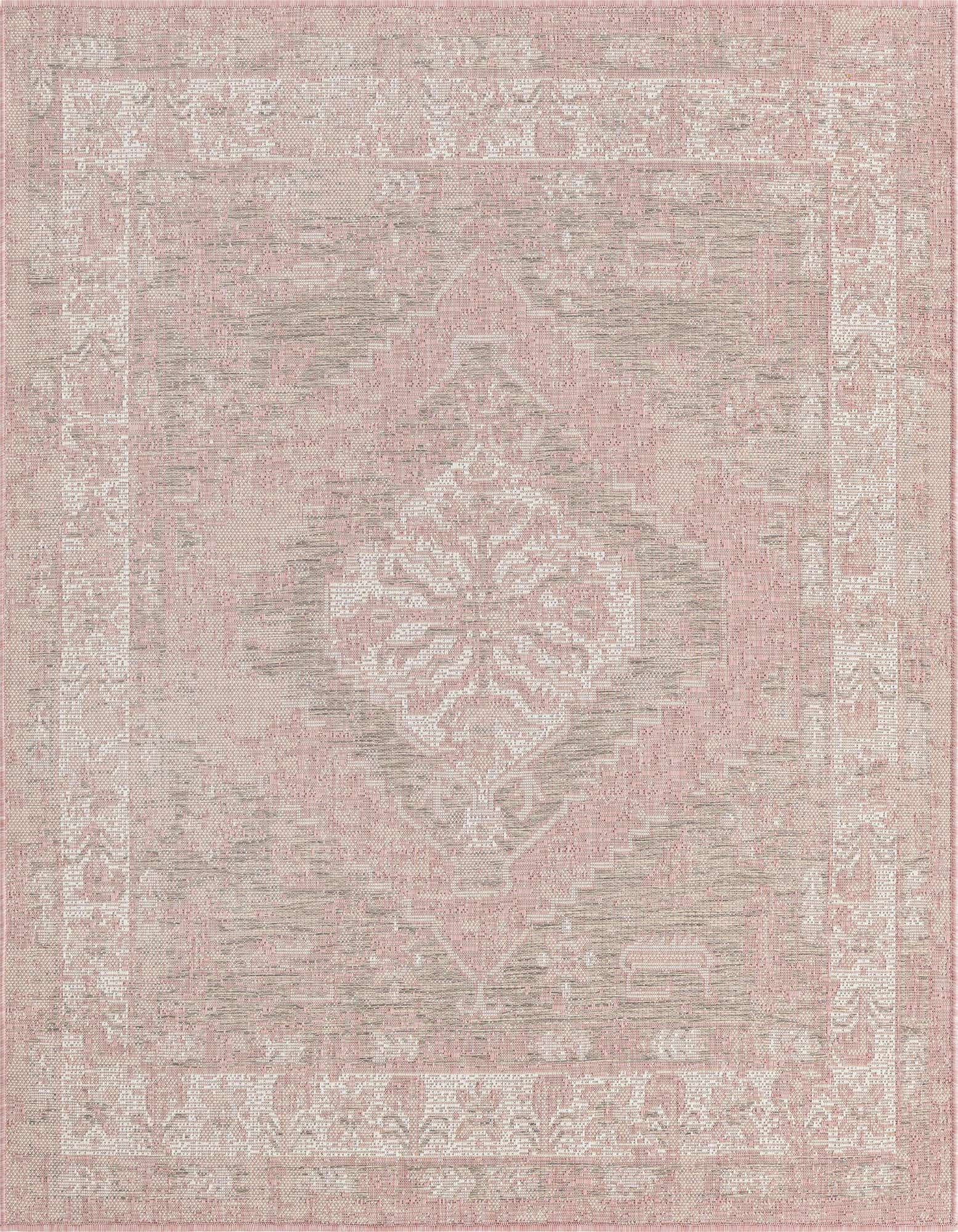 Primary image  5' 3 x 5' 3  Washable Traditional Indoor / Outdoor Square Rug