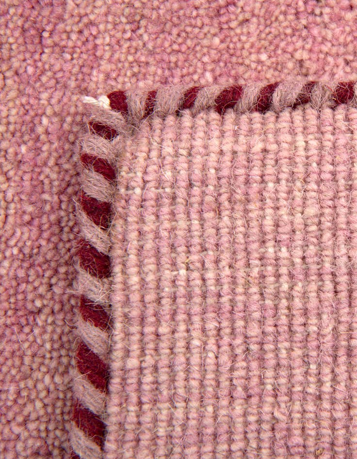 Detail image of 9' 10 x 9' 10 Hand Knotted Solid Gabbeh Wool Square Rug