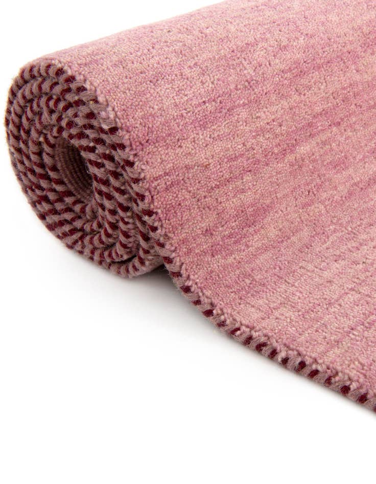 Detail image of 9' 10 x 9' 10 Hand Knotted Solid Gabbeh Wool Square Rug