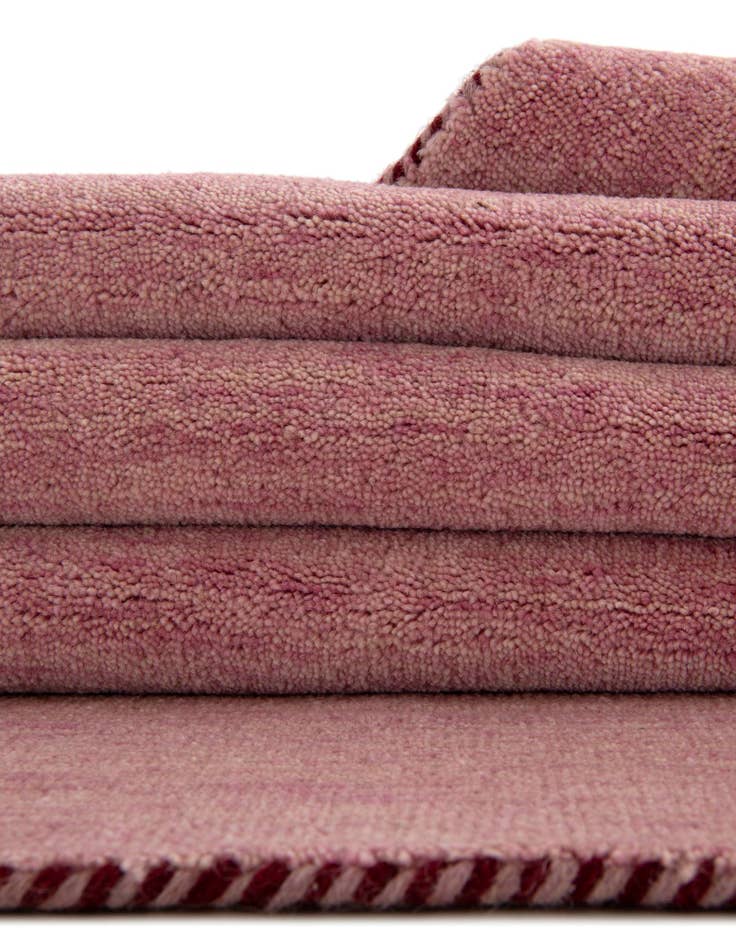 Detail image of 9' 10 x 9' 10 Hand Knotted Solid Gabbeh Wool Square Rug