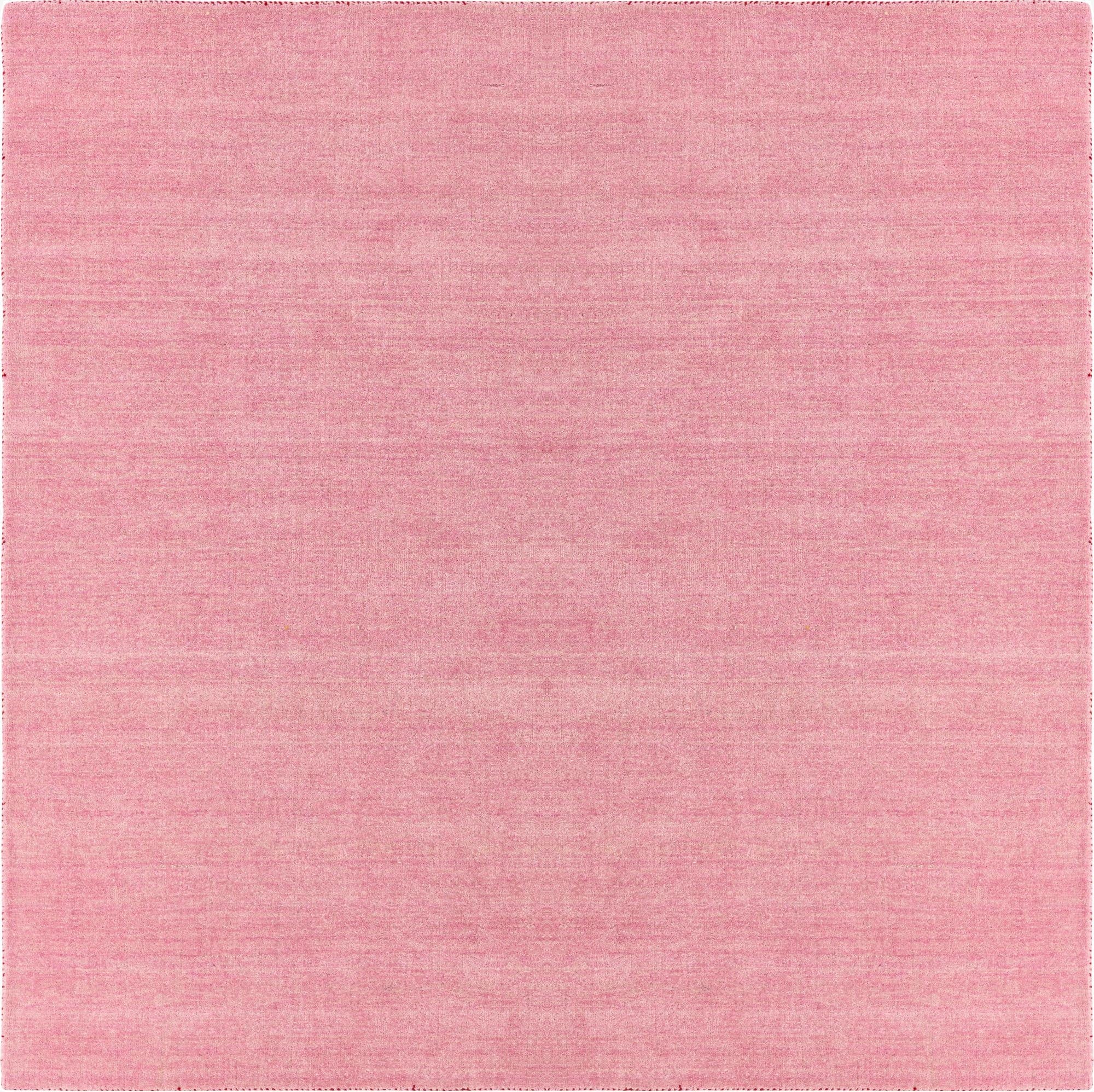  9' 10 x 9' 10  Hand Knotted Solid Gabbeh Wool Square Rug