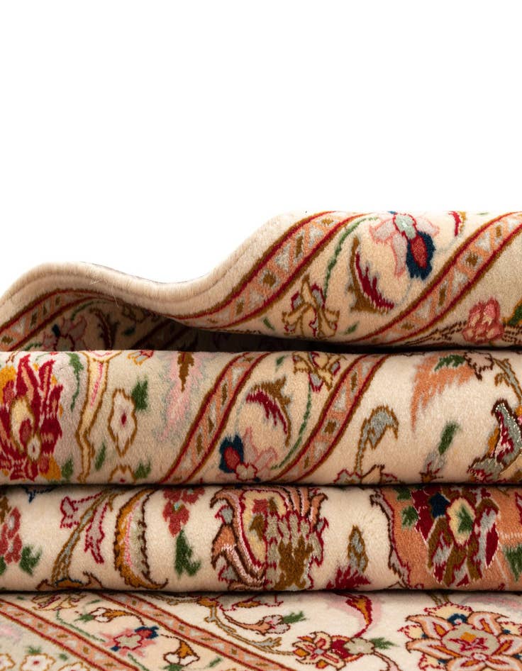 Detail image of  6' 6 x 6' 7 Tabriz Square Rug