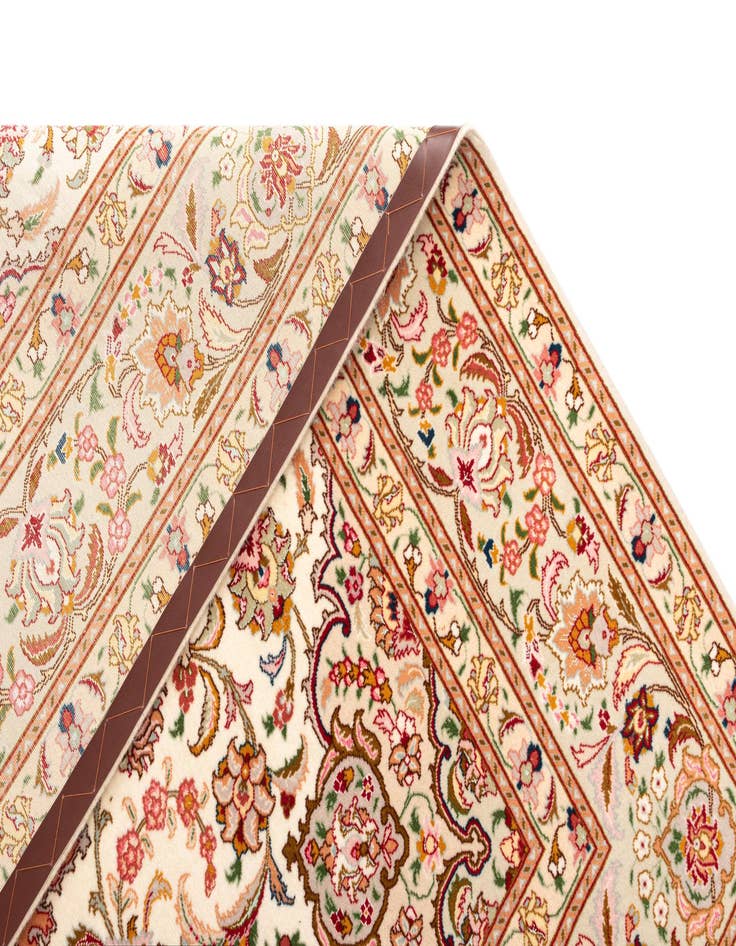 Detail image of  6' 6 x 6' 7 Tabriz Square Rug