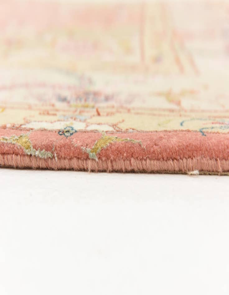 Detail image of  6' 8 x 6' 8  Hand Knotted Tabriz Persian Square Rug