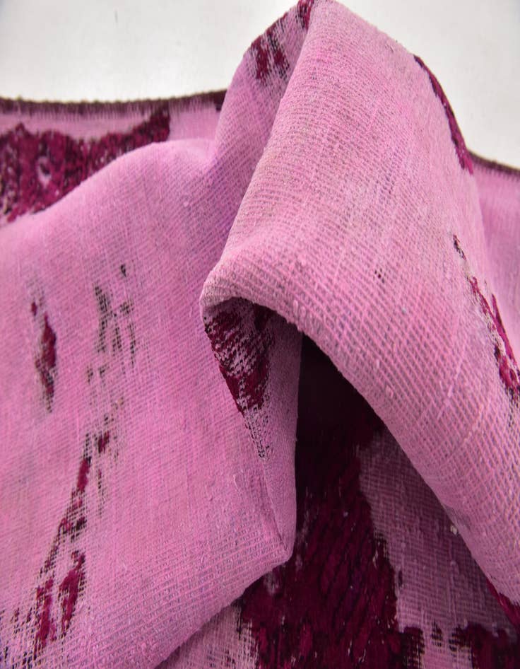 Detail image of  4' 3 x 4' 7  Hand Knotted Ultra Vintage Persian Wool Square Rug