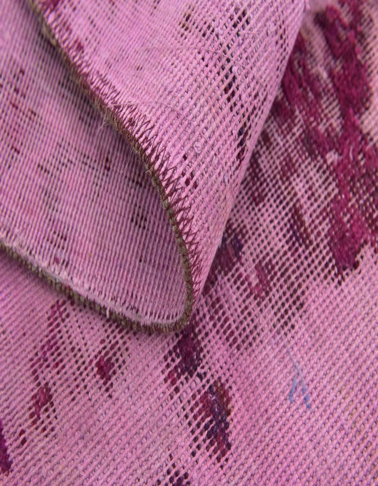 Detail image of  4' x 4' 2  Hand Knotted Ultra Vintage Persian Wool Square Rug