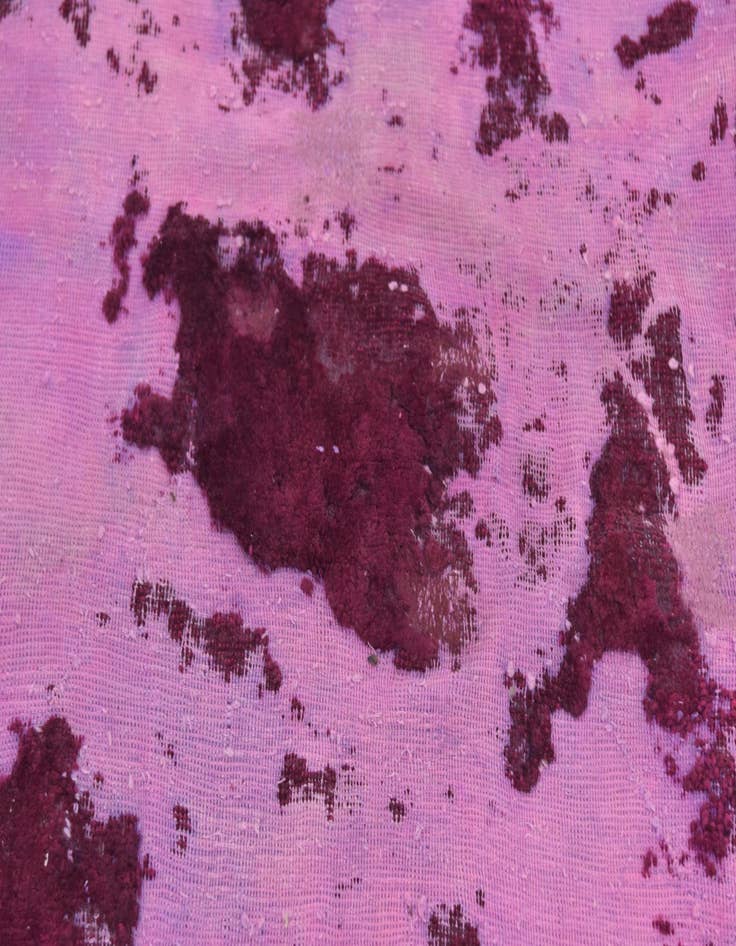 Detail image of  5' 10 x 6'  Hand Knotted Ultra Vintage Persian Wool Square Rug