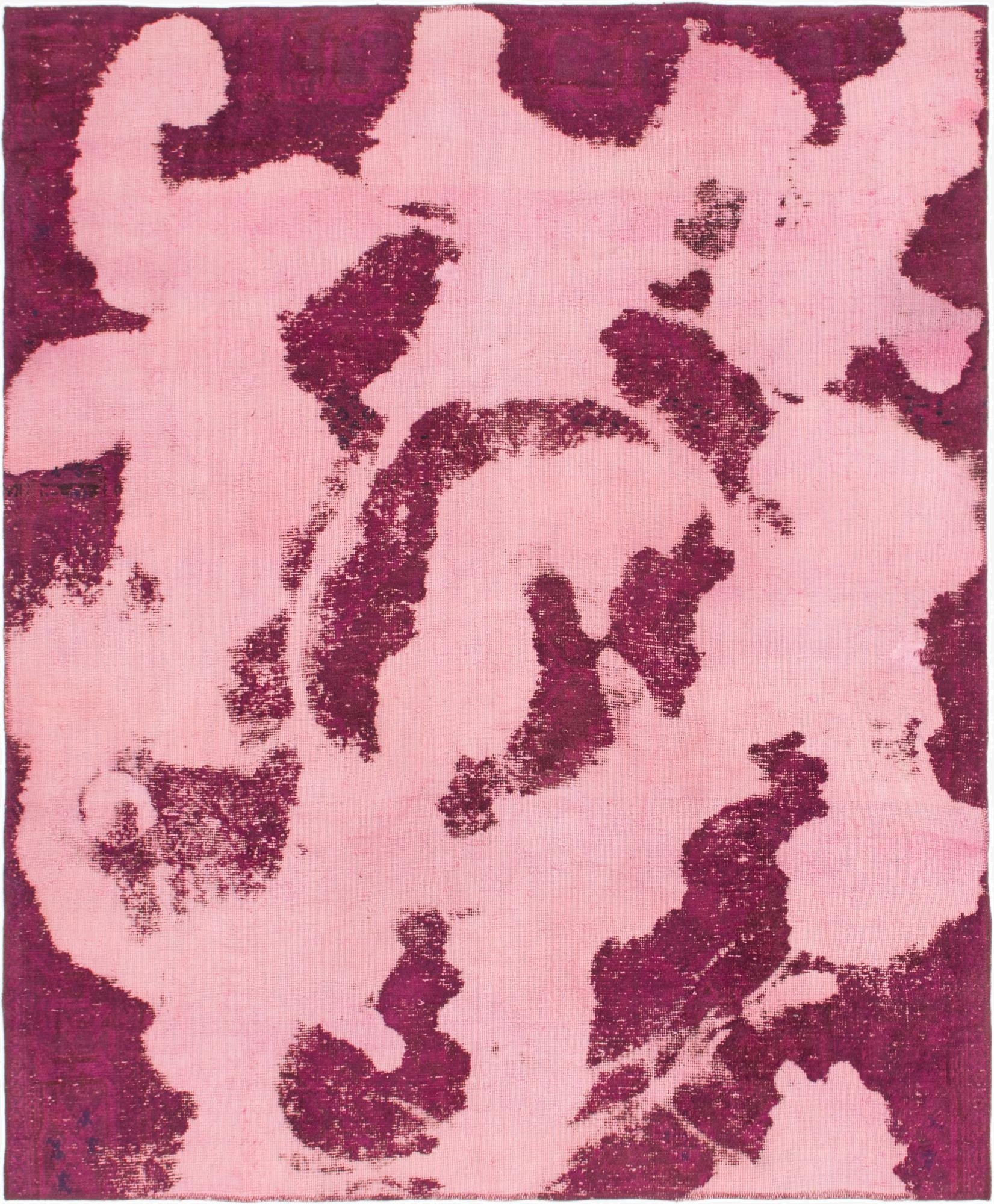  6' 9 x 8' 2  Hand Knotted Ultra Vintage Persian Wool Square Rug