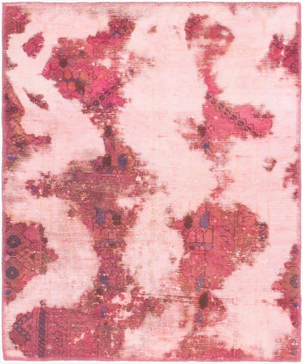  3' x 3' 7  Hand Knotted Ultra Vintage Persian Wool Square Rug