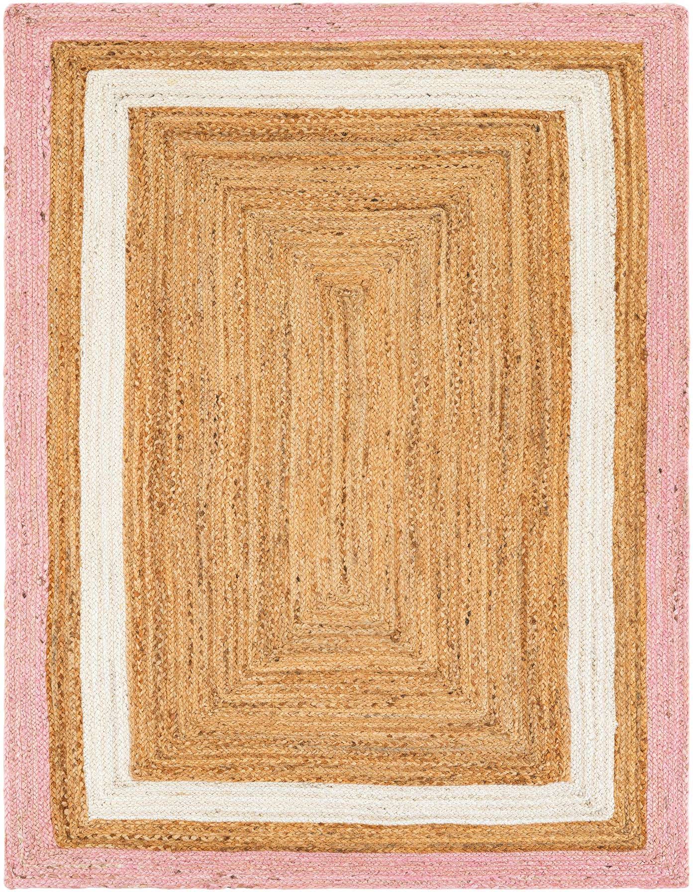 Primary image of  4' 1 x 6' 1  Hand Braided Jute Rug