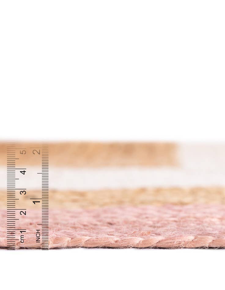 5' 1 x 8'  Hand Braided Jute Rug