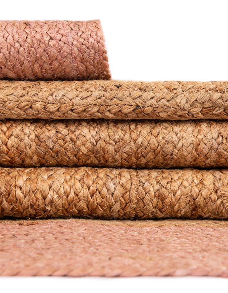 Detail image of  7' 10 x 10'  Hand Braided Jute Rug