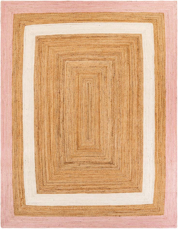 Detail image of  9' x 12'  Hand Braided Jute Rug