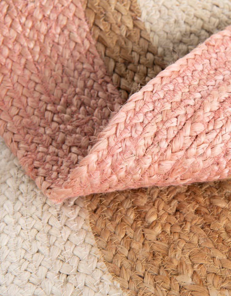 Detail image of  7' 10 x 7' 10  Hand Braided Jute Round Rug