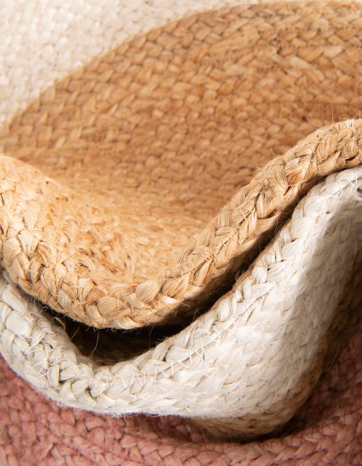 Detail image of  7' 10 x 7' 10  Hand Braided Jute Round Rug