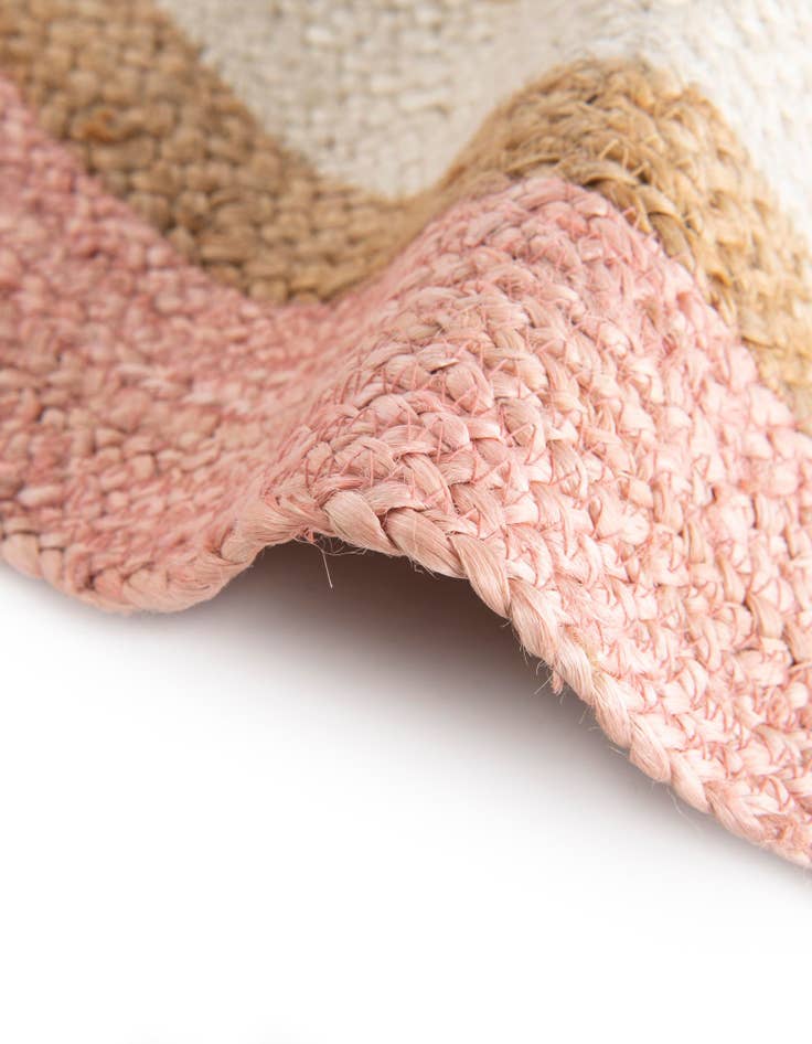 Detail image of  7' 10 x 7' 10  Hand Braided Jute Round Rug