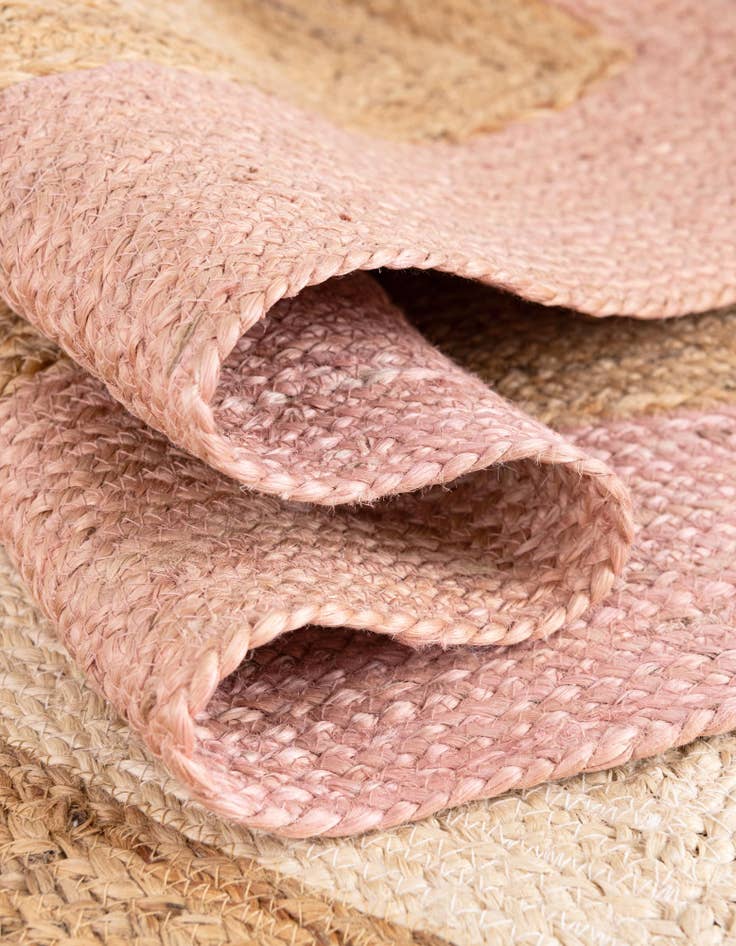 Detail image of  7' 10 x 7' 10  Hand Braided Jute Round Rug