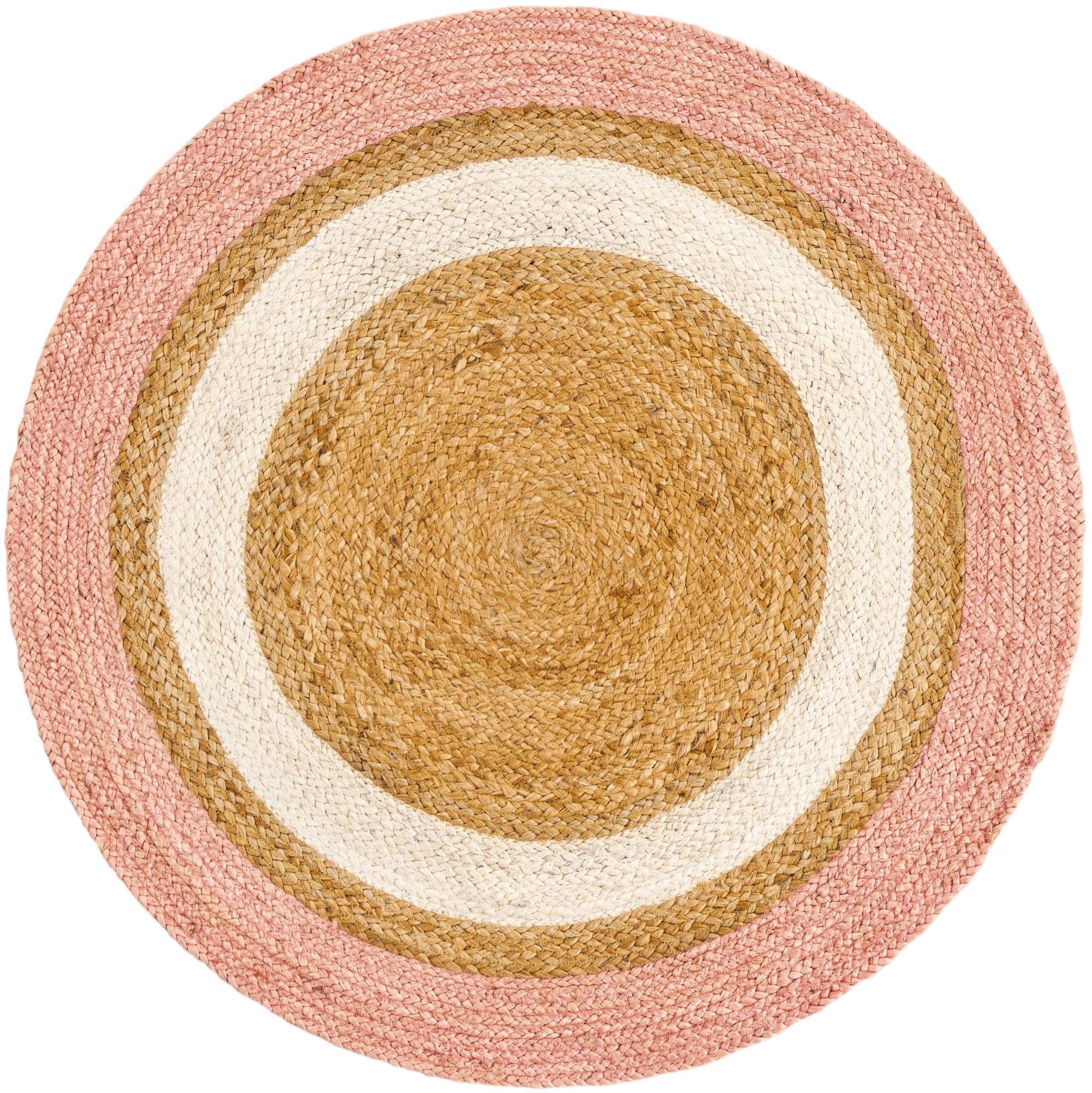 Rug Pink White Natural Swatch link