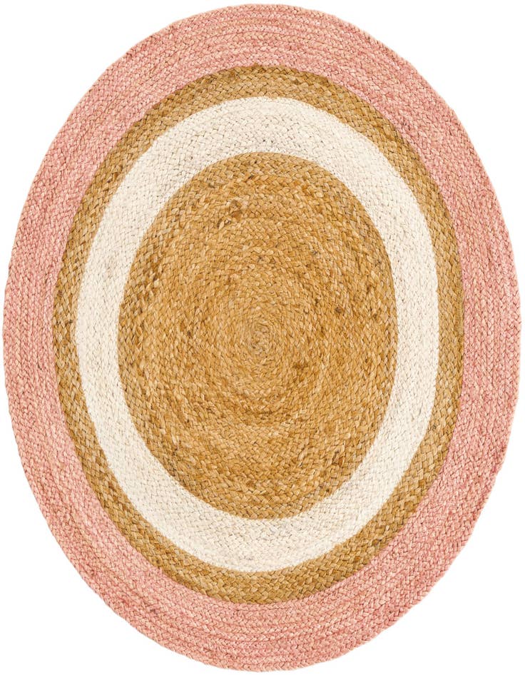 Detail image of  3' 1 x 3' 1  Hand Braided Jute Round Rug