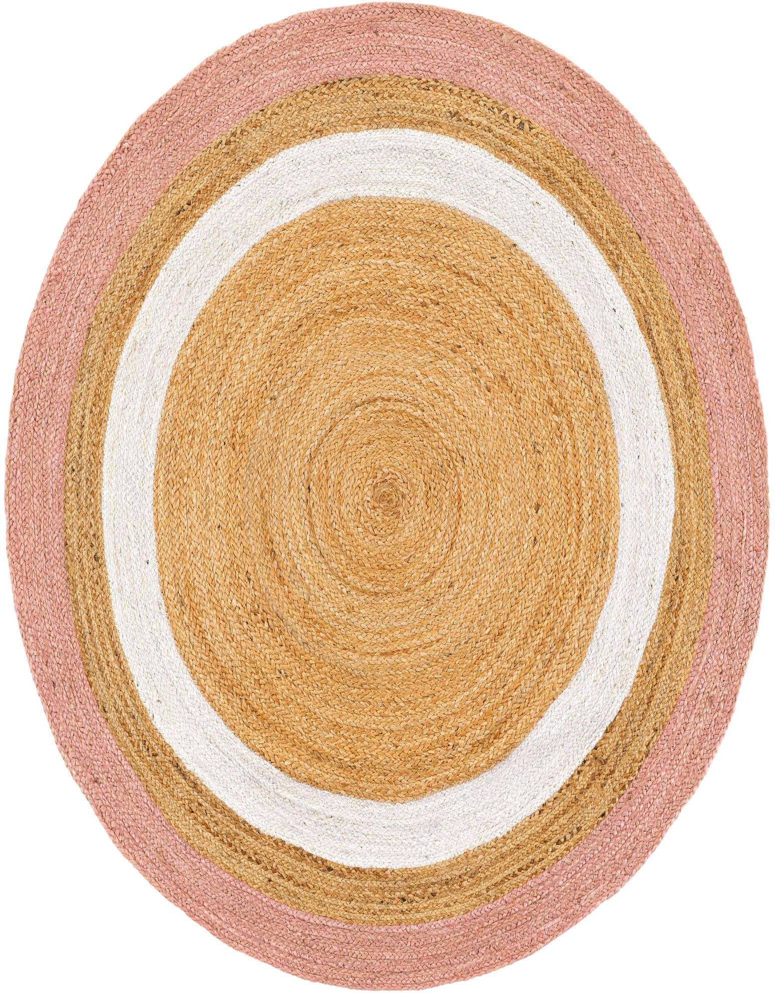 Primary image of  5' 1 x 5' 1  Hand Braided Jute Round Rug