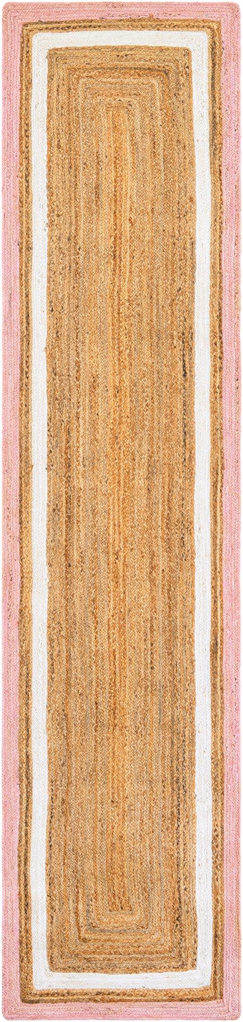 Rug Pink White Natural Swatch link