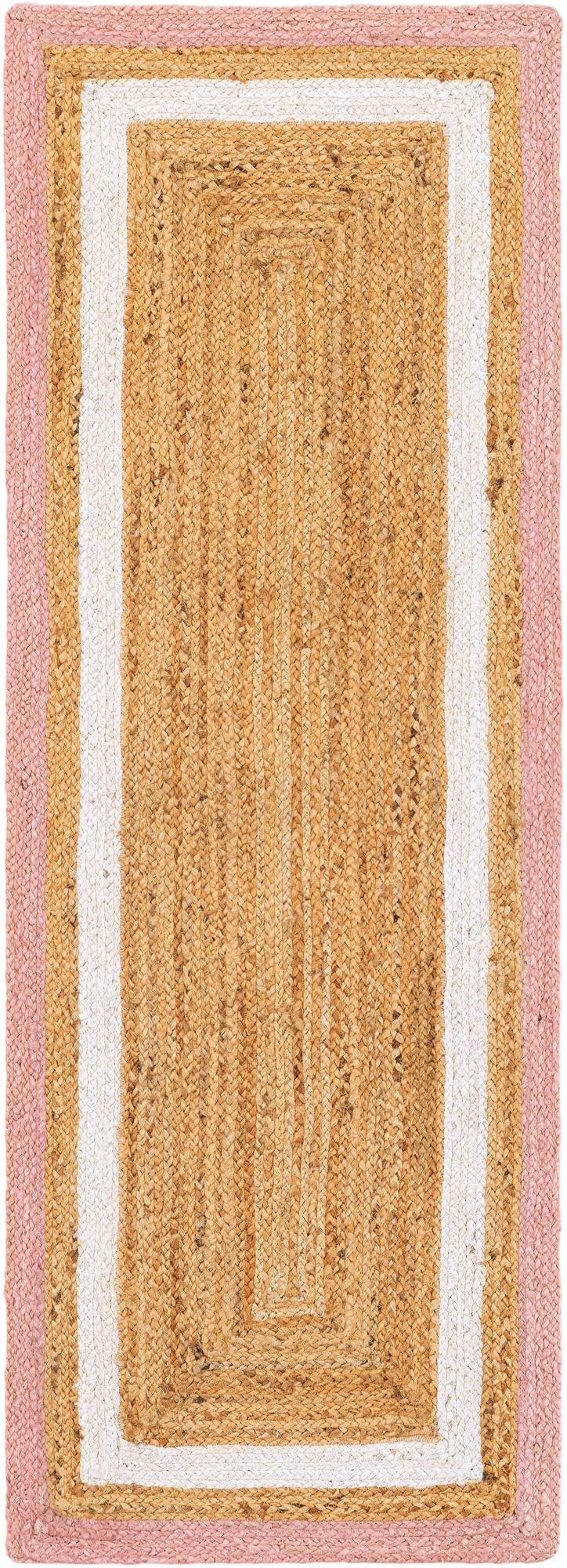Rug Pink White Natural Swatch link