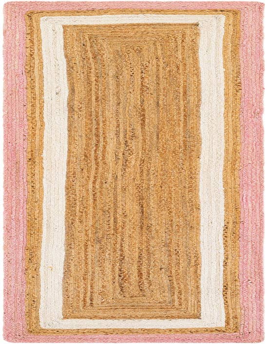 Detail image of  2' x 8'  Hand Braided Jute Runner Rug