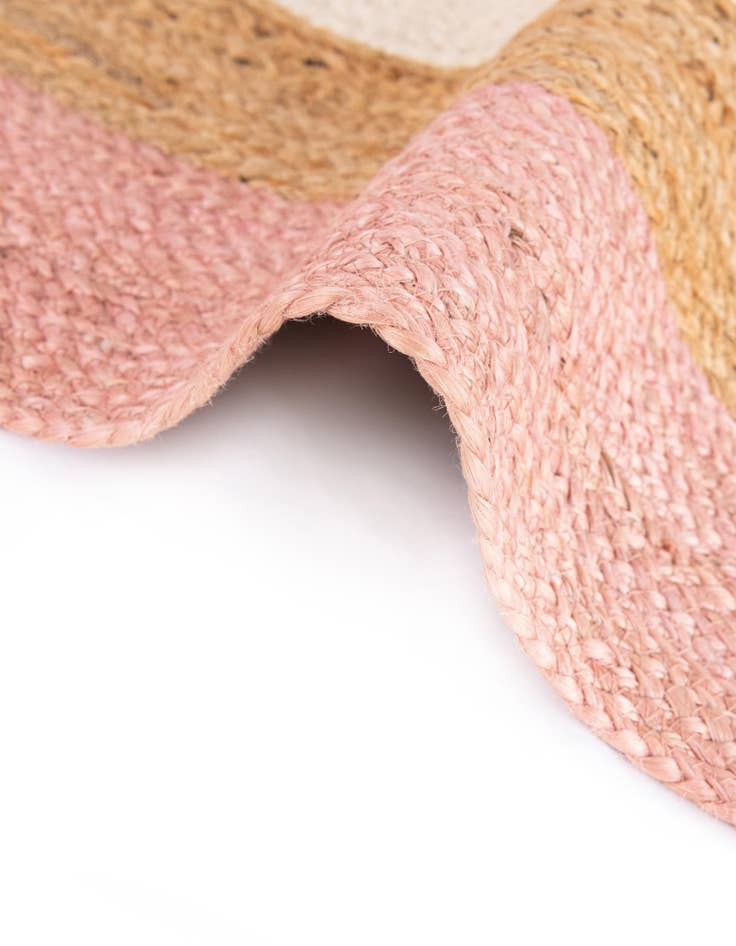 Detail image of  7' 10 x 7' 10  Hand Braided Jute Square Rug