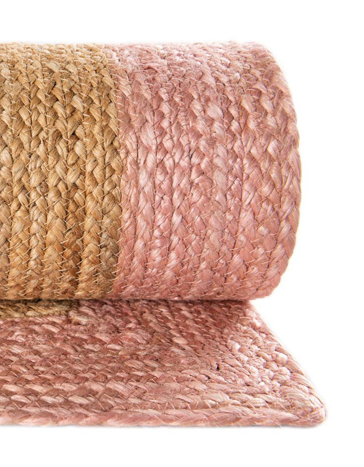 Detail image of  7' 10 x 7' 10  Hand Braided Jute Square Rug