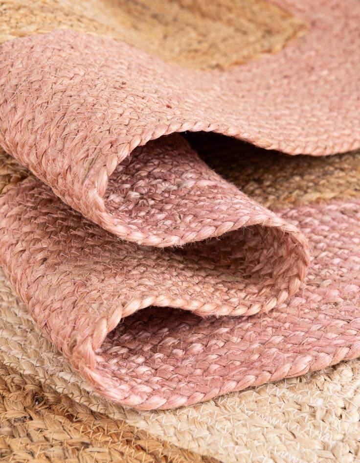 Detail image of  7' 10 x 7' 10  Hand Braided Jute Square Rug