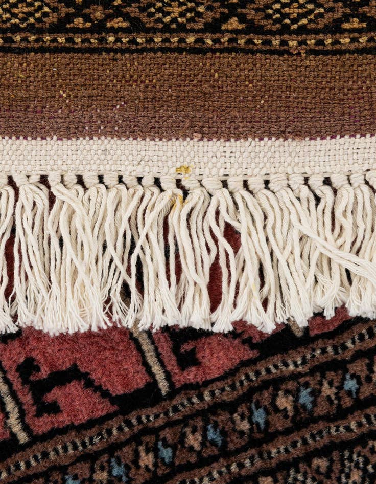 Detail image of  4' 4 x 6' 6  Hand Knotted Bokhara Oriental Wool Rug