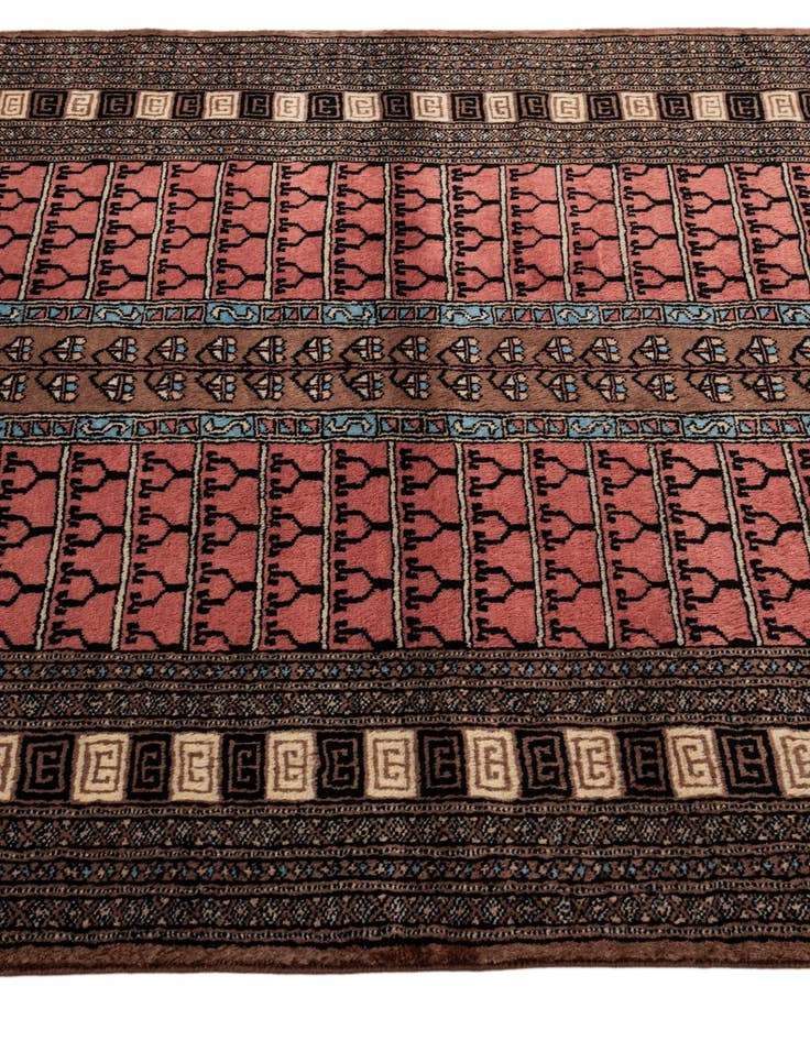 Detail image of  4' 4 x 6' 6  Hand Knotted Bokhara Oriental Wool Rug